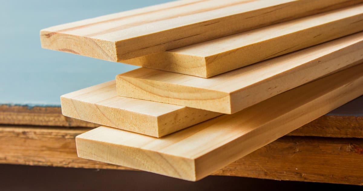 Kiln dried pine wood