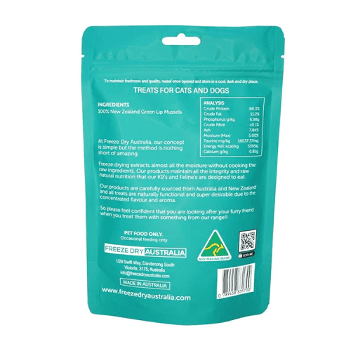 Green Lip Muscles - Freeze Dried Australia