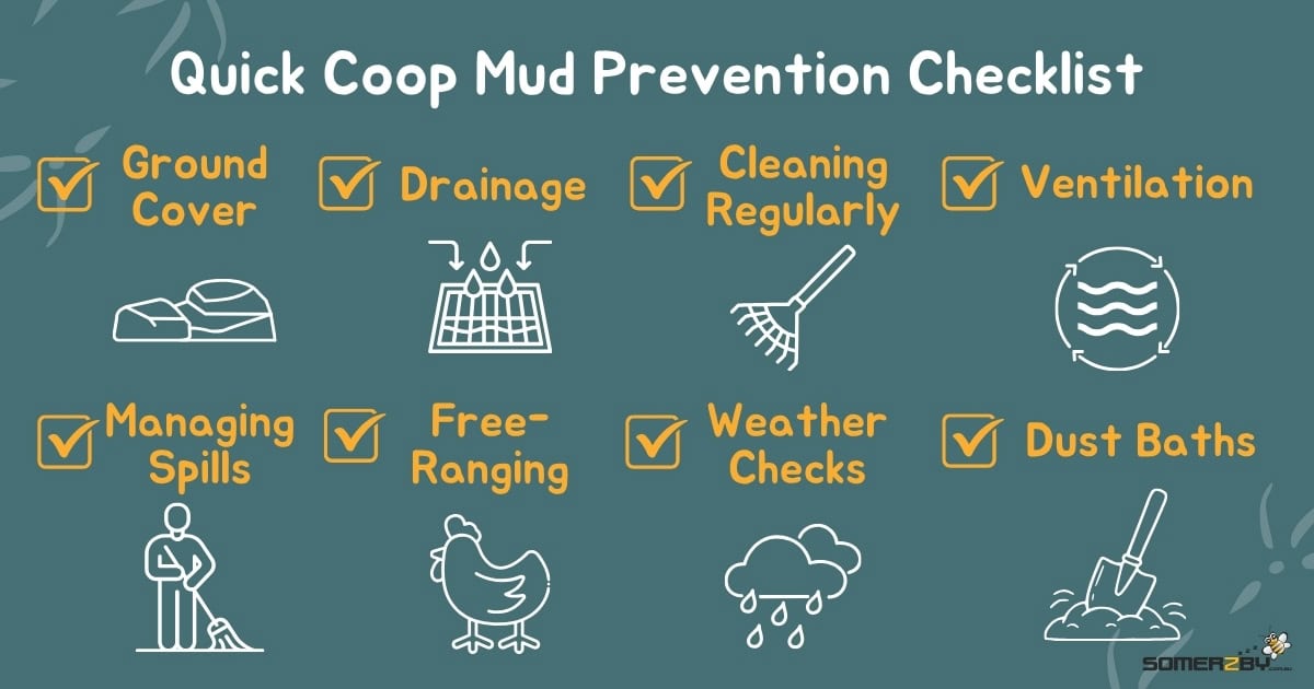 Quick Coop Mud Prevention Checklist
