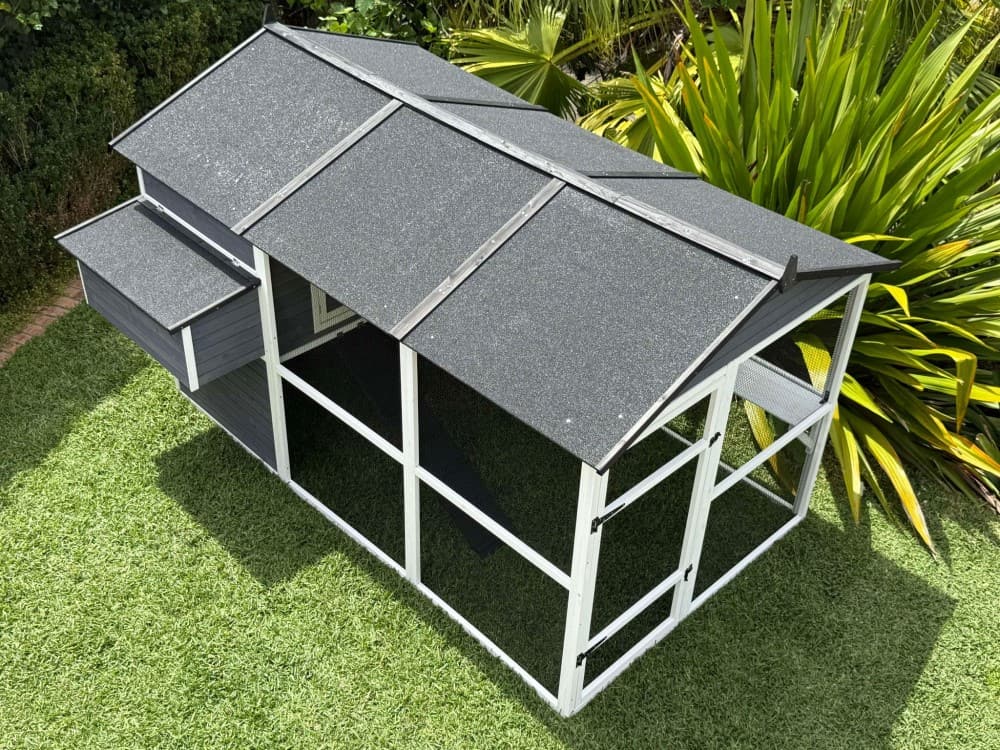 Grey Castle Chicken Coop - above