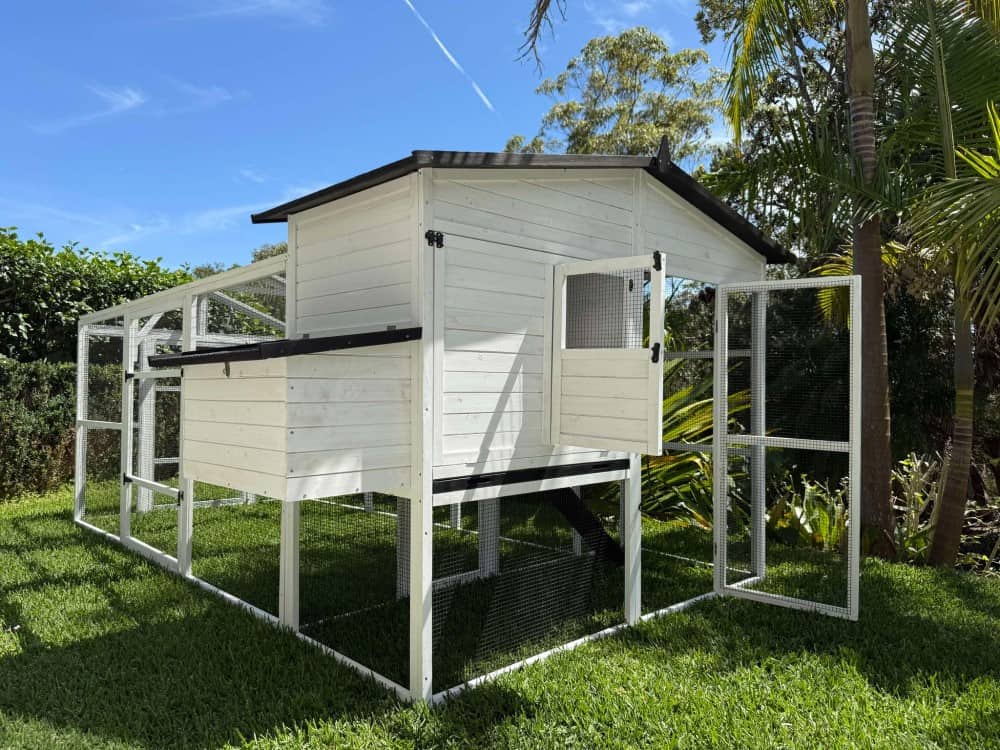 Majestic Chicken Coop and Run - Doors open