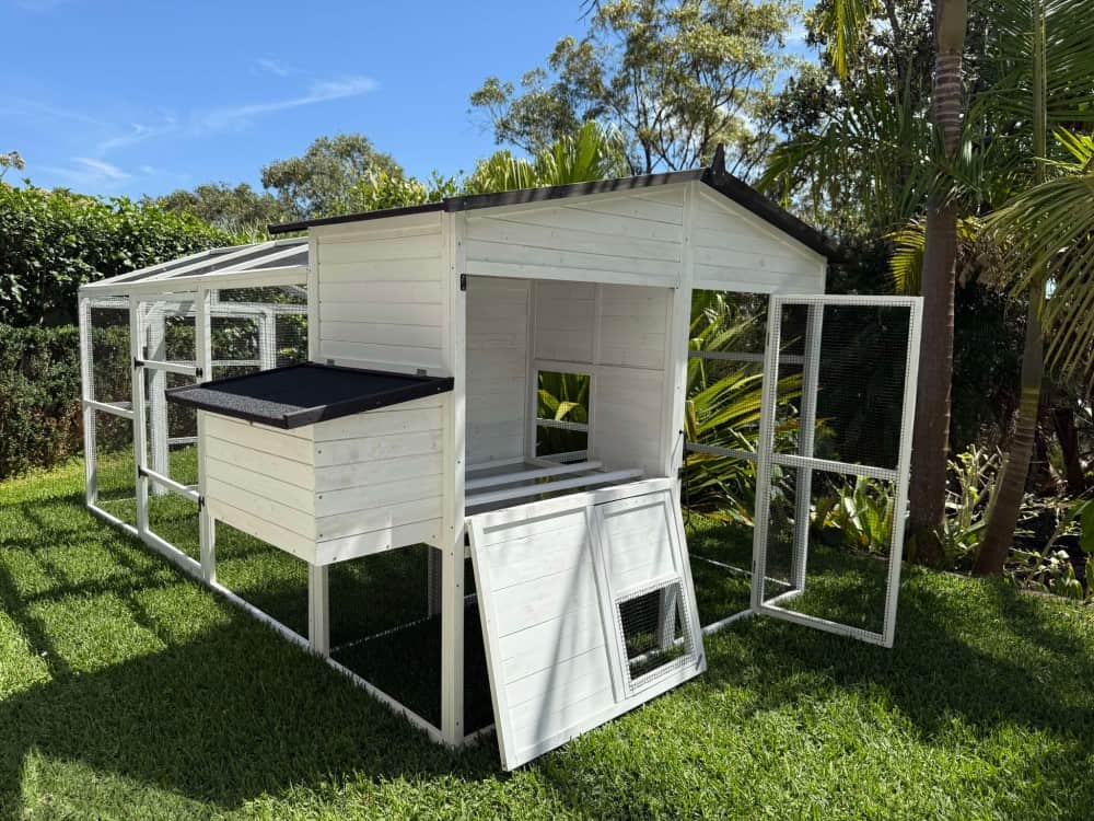 Majestic Chicken Coop and Run - Opening front for easy access