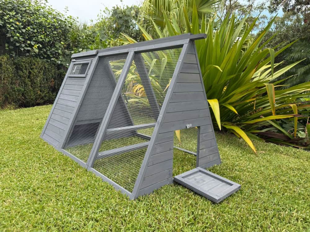 Lodge Chicken Coop - Small Door Opens