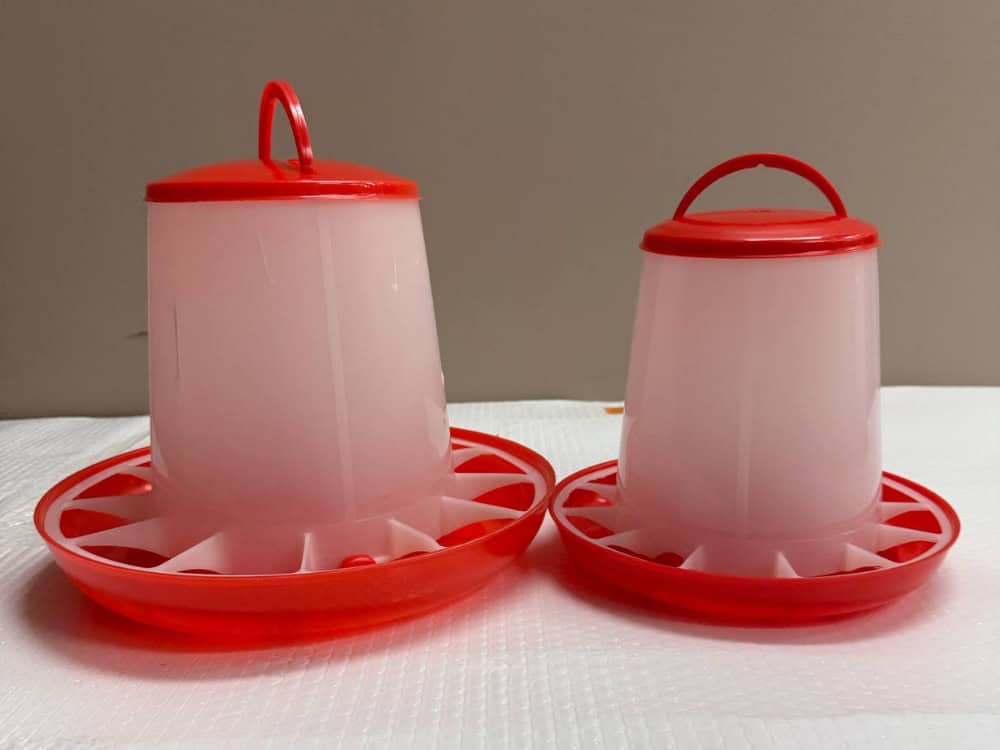 Plastic Feeder sizes