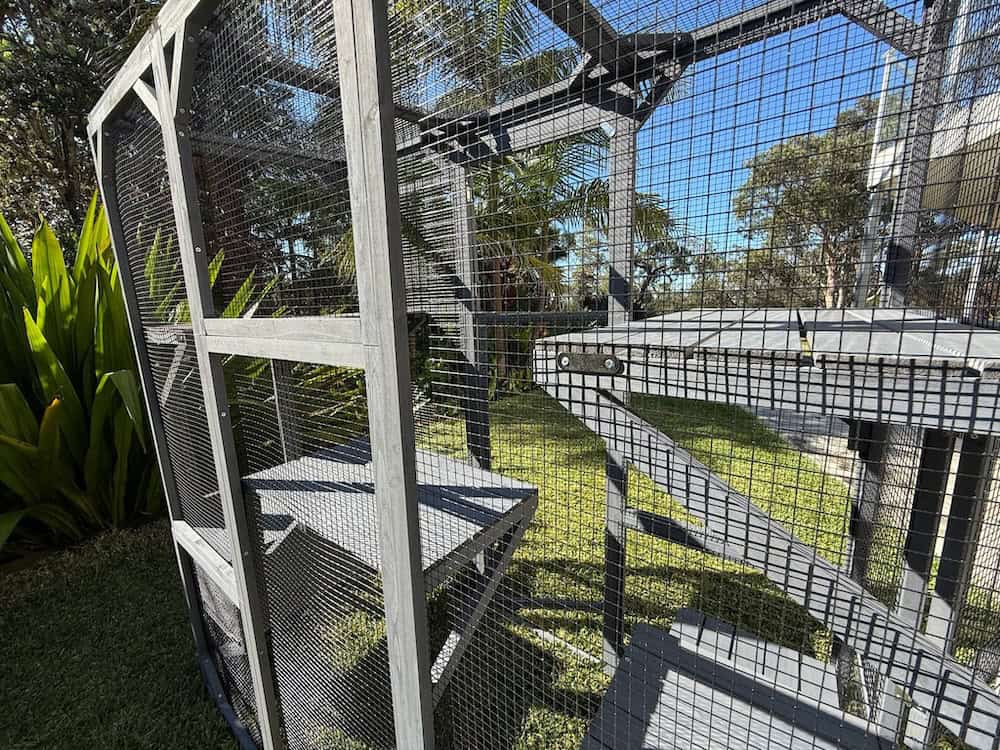 Condo Cat Enclosure - Black mesh wire