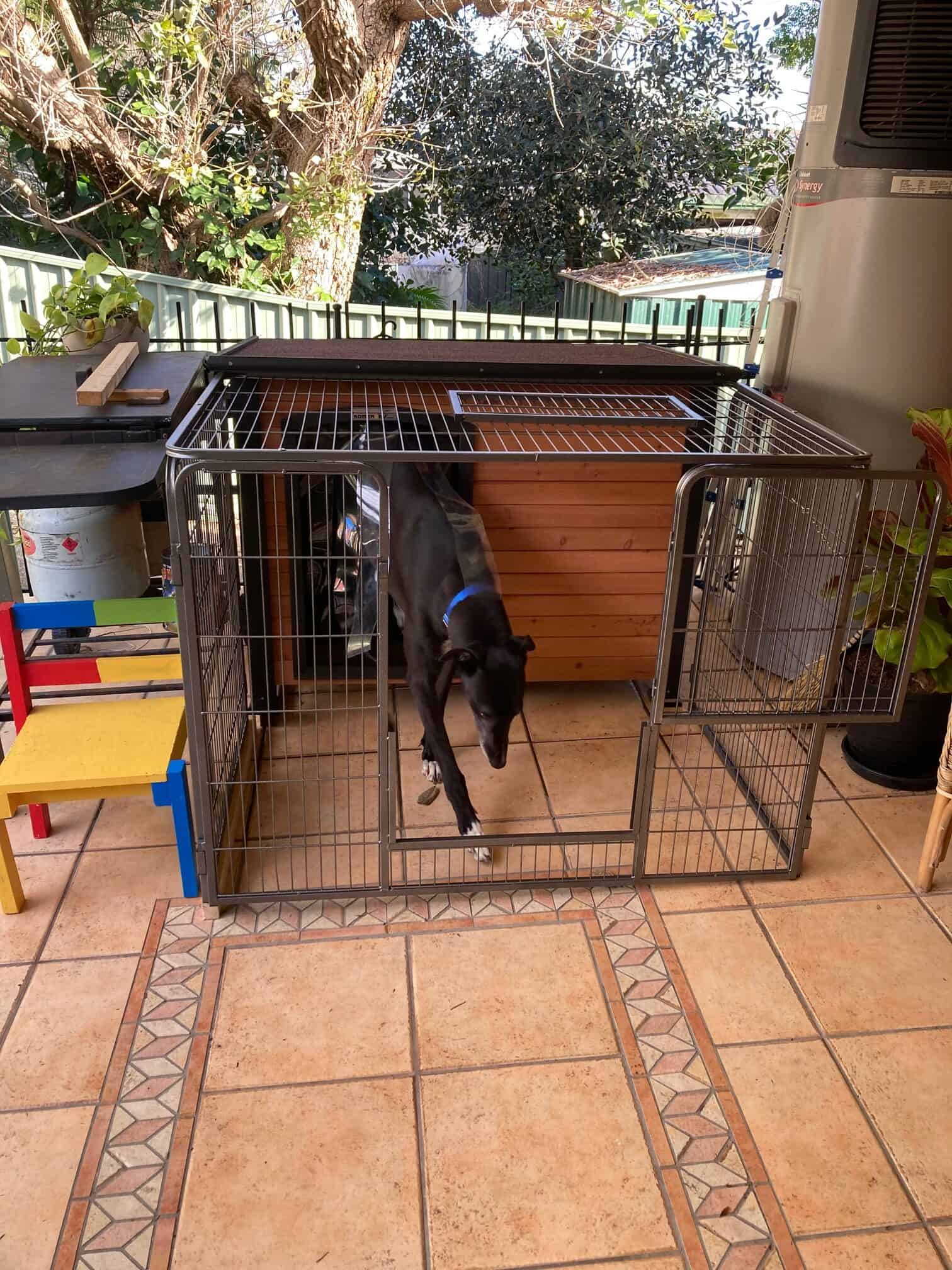 Customer photo - Haven joined onto Retreat - 39kg greyhound