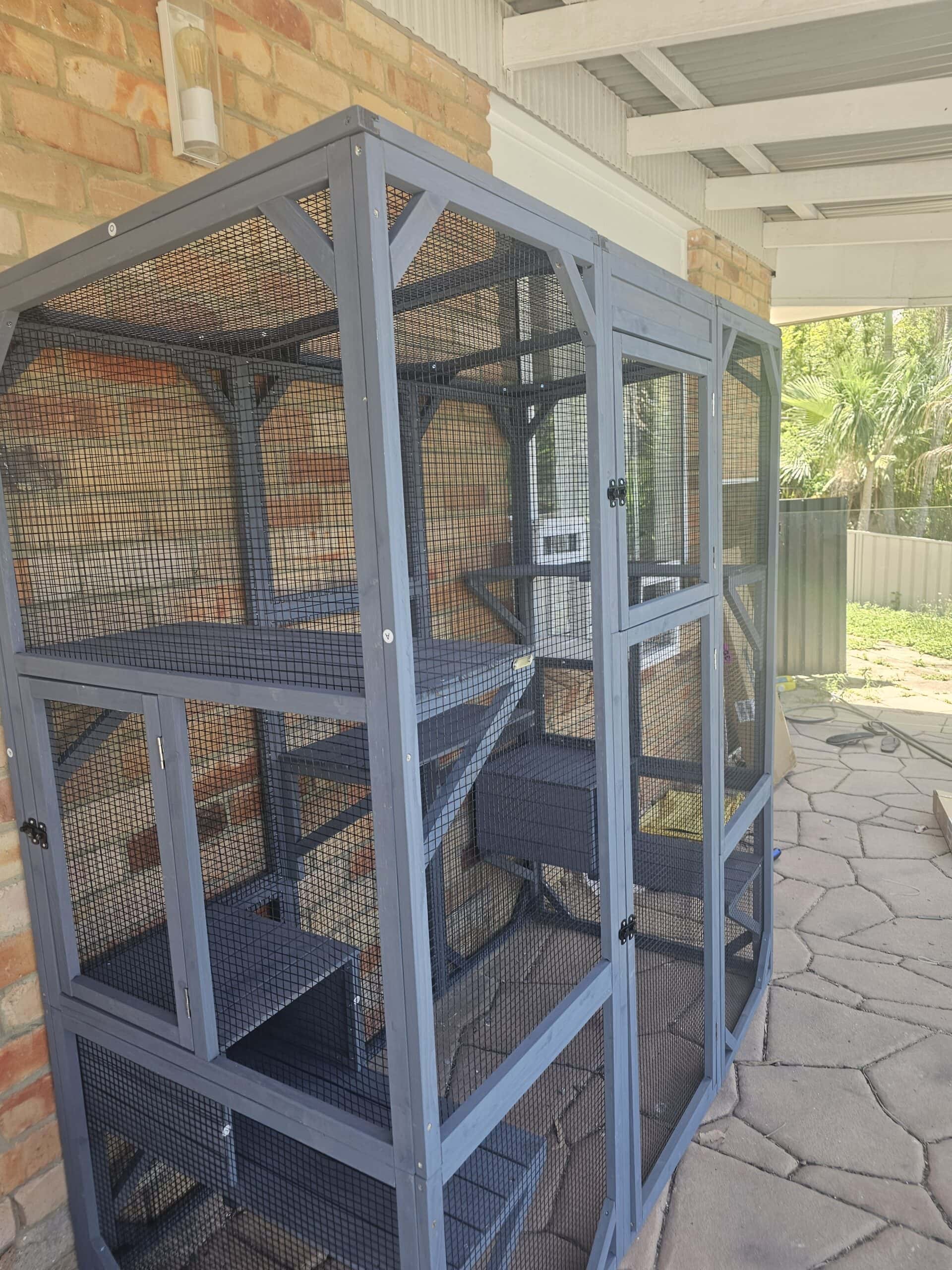 Customer Photo of the Condo Cat Enclosure